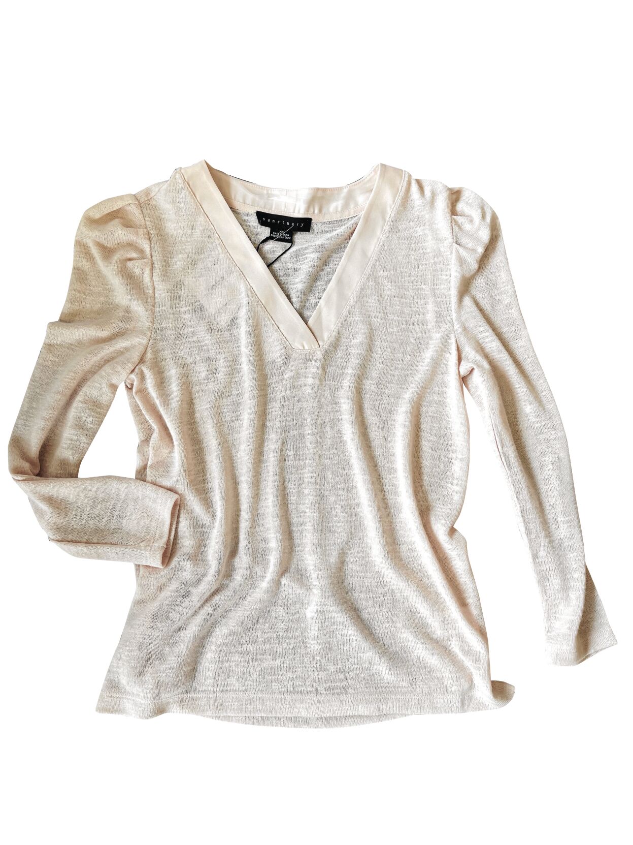 Pleated Sleeve Sweater